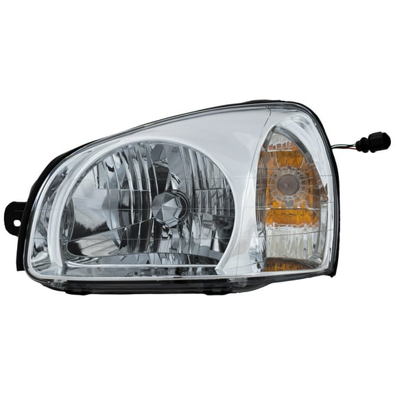 Headlight Compatible with HYUNDAI SANTA FE 2003-2006 LH Assembly Halogen From 7-15-2003
