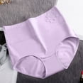 thumbnail image 5 of BLTIBY Women Butt Lifter Shapewear Cotton Mid Waisted Tummy Control Solid Color Underwear Body Shaper Panties Purple XL, 5 of 8