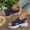 Dark Blue, variant on Womens Platform Sandals, Arch Support Soft Sole Peep Toe Trendy Casual Walking Shoes Purple 6