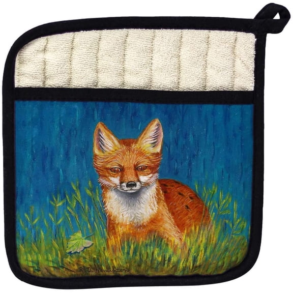 Betsy Drake PT139 Red Fox Pot Holder