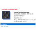 thumbnail image 2 of Engine Control Module Relay - Compatible with 2006 - 2011 Kia Rio 2007 2008 2009 2010, 2 of 2