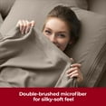 thumbnail image 5 of Mellanni Twin Flat Sheet Only, Hotel Luxury Soft Microfiber Top Sheet, 1 Piece, Dark Taupe, 5 of 7