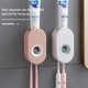 thumbnail image 4 of Bearachild Dispensador de de dientes exprimidor automático de de dientes baño montado en la pared Juegos de accesorios de baño blanco, 4 of 6
