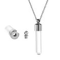 thumbnail image 4 of Beautiful Glass Bottle Pendant Necklace Simple to Open and Carry Pendant Neckchain for Small Decoration and Fragrances, 4 of 9