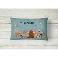 thumbnail image 2 of Caucasian Shepherd Dog Sweet Home Canvas Fabric Decorative Pillow, 2 of 4