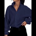 thumbnail image 3 of Chaquetas de Forro para Mujer, Sudaderas Extragrandes con Cremallera, Ropa de Invierno, Conjuntos de Larga y Corte Corto para Otoño. Azul Marino XXL, 3 of 9