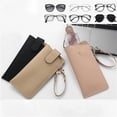 thumbnail image 2 of Men Women's Eyeglass Case Soft Leather Glasses Storage Bag Portable Hangable Pocket Cases Slim Travel Pouch for Sunglasses, 2 of 9