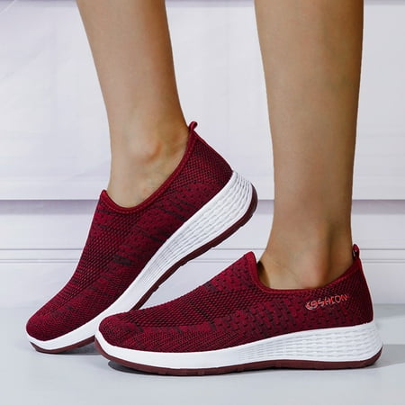 

Fashion Women s Casual Shoes Breathable Slip-on Wedges Outdoor Leisure Sneakers Note Please Buy One Or Two Sizes Larger