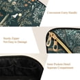 thumbnail image 5 of FORMRS Makeup Bag Travel Cosmetic Organizer for Women Fold Flat Zipper Pouch with Handle, Floral Forest Scene, 5 of 8