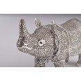 thumbnail image 2 of Keren Kopal Silver Rhino Figurine Trinket Box Jewelry Storage Case Handpainted Jungle Animals Large Rhinoceros Gift Idea Limited Edition, 2 of 4