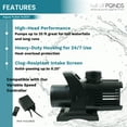 thumbnail image 4 of Half Off Ponds Aqua Pulse Submersible Pond Pump for Waterfalls, 14800 GPH, 1.75 HP, 100 ft Cord, 4 of 7