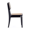 thumbnail image 3 of Manhattan Comfort Giverny Dining Chair, Black & Natural Cane (Set of 2), 3 of 3
