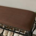 thumbnail image 3 of Shoe Bench Rack for Entryway, Vintage Metal Frame Shoe Rack with Bench, Bench with Shoe Storage for Bedroom Doorway, 3 of 5