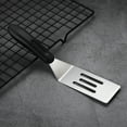 thumbnail image 5 of Shoreew Small Spatula for Kitchen Use Stainless Steel Serving Turner for Pancakes Brownies Desserts Eggs Mini Stainless-Steel Spatula for Flipping Serving, 5 of 6