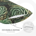 thumbnail image 5 of Daiia Succulents Bedding Waterproof Pillow Protector Zippered Queen – Bed Bug Proof Pillow Encasement-20"x30", 5 of 9