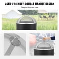 thumbnail image 5 of 20" Heavy Duty Fire Pit Spark Screen Cover, Reinforced Steel Round Lid with Ring Handle for Outdoor Fire Pits – Patio, Backyard, Camping Accessories, 5 of 11