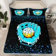 thumbnail image 2 of jejeloiu Baseball Sport Games Twin Sheet Sets,Baseball Ice Cream Bedding For Boys Girls 3pcs, 2 of 7