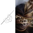 thumbnail image 3 of Palillo de cabello Boho Macarena Aleación con Forma Geométrica Bun Holder Bun Cage, 3 of 8