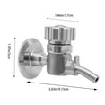thumbnail image 3 of 1.5'' SS304 Stainless Sampling Valve Beer Sampling Valve Clamp End - 2 PCS, 3 of 10
