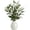 White, variant on Indoor Artificial Olive Tree 14in with Ceramic Vase in Light Blue,Perfect for Home Office and Living Room Decoration