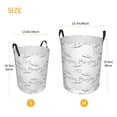 thumbnail image 5 of LNWH Laundry Basket, Yes Graffiti Pattern Foldable Laundry Hamper With Handles Waterproof, Small Size, 5 of 8