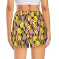 thumbnail image 4 of Fotbe Tulips Flowers Womens High Waist Running Shorts Athletic Workout Quick Dry Shorts for Women with Pockets Gym Yoga Summer Shorts-XX-Large, 4 of 9