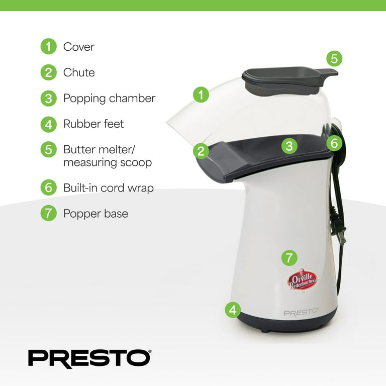 Orville Redenbacher's Electric Popcorn Maker, Hot Air Popper by