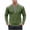 Army Green, variant on Men Waffle Knit Long Sleeve Top Color Block V Neck Lace Up Top Casual Daily Pullover Top