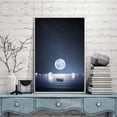 thumbnail image 3 of IDEA4WALL Framed Canvas Wall Art for Living Room, Bedroom Moon with Bright Canvas Prints for Modern Home Decoration Ready to Hang, 3 of 4