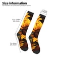 thumbnail image 2 of Daiia Sports Socks Vibrant Sunflower Blooms Printed Novelty Crew Socks for Men Women Knee High Socks Cotton Socks Soft & Breathable Support Unisex Socks, 2 of 9