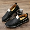 thumbnail image 3 of Men's Casual Loafers Slip On Leather Shoes Lightweight Driving Shoes Moccasins Classic Penny Loafer Flats Boat Shoes Outdoor Walking Shoes, 3 of 15