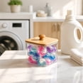 thumbnail image 7 of Laundry Pods Container, Xinsrenus Clear Plastic Laundry Detergent Storage Bin, 4.57 Inch Square Container With Lid For Laundry Room Kitchen Bathroom, 7 of 7