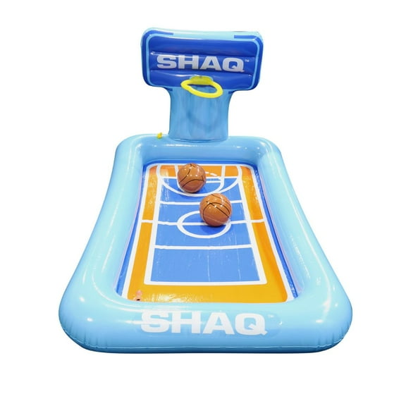 SHAQ Basketball Sprinkler Mat Pool Toy for Kids Outdoor Summer Water Fun Splash Pad Game Enjoyable Family Activity Durable Non-Slip Surface Easy to Connect Hose Great for Parties Ages 3 and Up