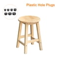 thumbnail image 5 of Nylon Plastic Hole Plug, 240Pcs 0.24"/0.31"/0.39"/0.47"/0.63"/0.75"/0.87" 7 Sizes for Furniture Insert End Caps, Black, 5 of 6