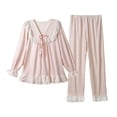 thumbnail image 1 of Gibobby Traje de invierno para mujer, ropa para el cálida y de terciopelo Coral frVerdinegroante pequeño engrosado (Rosa, L), 1 of 4