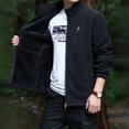 thumbnail image 4 of Men's Softshell Jacket with Thermal Hooded Windproof Outdoor Winter Coat for Hiking Camping, 4 of 6