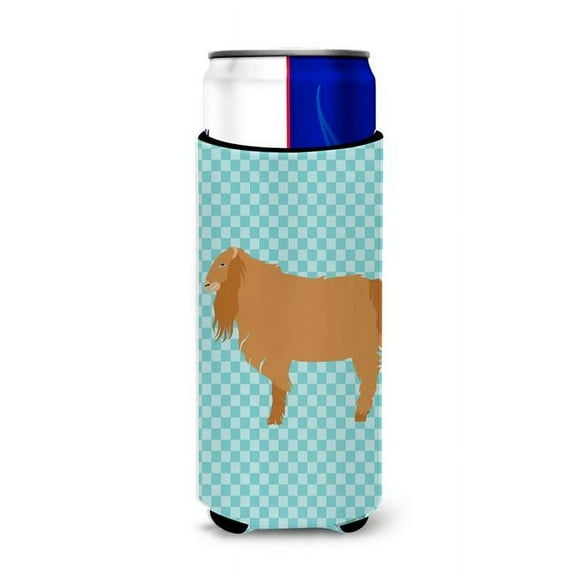 Carolines Treasures BB8059MUK American Lamancha Goat Blue Check Michelob Ultra Hugger for Slim Cans