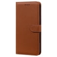 thumbnail image 2 of Allytech iPhone XS/X PU Premium Leather Solid Color Wallet Case,Flip Kickstand Ultra-Slim Cover for iPhone XS/X 5.8 inch,Brown, 2 of 6