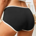 thumbnail image 5 of Ashirexll Womens Cotton Underwear, Plus Size Underwear for Women, Solid Color Breathable Sports Boyshorts Color Block Underwear, 5 of 7