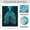 thumbnail image 3 of Diamond Art Kit for Adults, Lungs Art Nature Smoke Blue Diamond Painting for Adults Beginners, DIY Diamond Art Painting Kits, 5D Diamond Painting Crafts for Home Decor 12x16 Frameless, 3 of 7