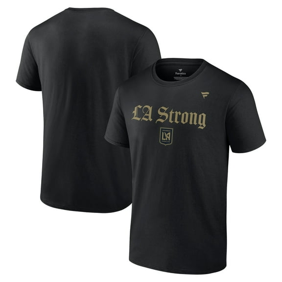 Unisex Fanatics Black LAFC LA Strong T-Shirt