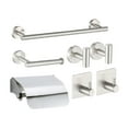 thumbnail image 1 of Amdohai 7PCS Bathroom Hardware Set Towel Bar Toilet Paper Holder 4 Hooks, 1 of 9