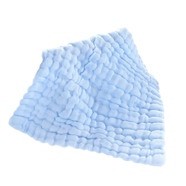 Zhuge Toallitas de saliva para bebés, azules, para bañarse y cambiar pañales, 5 piezas