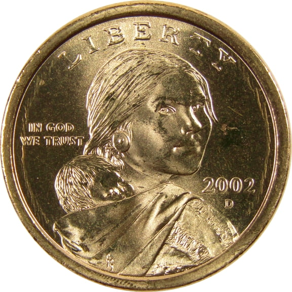 2002 D Sacagawea Native American Dollar BU Uncirculated $1 Coin