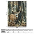 thumbnail image 4 of Nawypu Camo Buck Deer Blanket for Bed, Woodland Throw Blanket for Men, Women and Kids - Super Soft Plush Deer Blanket Throw, Blanket, 4 of 6