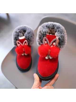 Red 2025 slipper boots