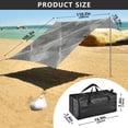 Portable Beach Tent Sun Shelter With Ground Pegs Water And Wind ...