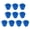 Blue, variant on 10 Pcs Chicken Cage Cups Hanging Feeding Cups Bird Food Bowls Bunny Cage Feeding Bowl for Pet Parrot Poultry Pigeon Wire Cage