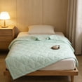 thumbnail image 7 of AZXY Summer Quilt, Mint Green Cooling Throw Blanket, 39.37x59 in Polyester Nap Quilt, Ultra-Soft Breathable Washable All Season Couch Blanket, 7 of 7