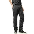 thumbnail image 3 of Ma Croix Mens Biker Jeans Slim Straight Fit Denim Distressed Zipper Pants, 3 of 7